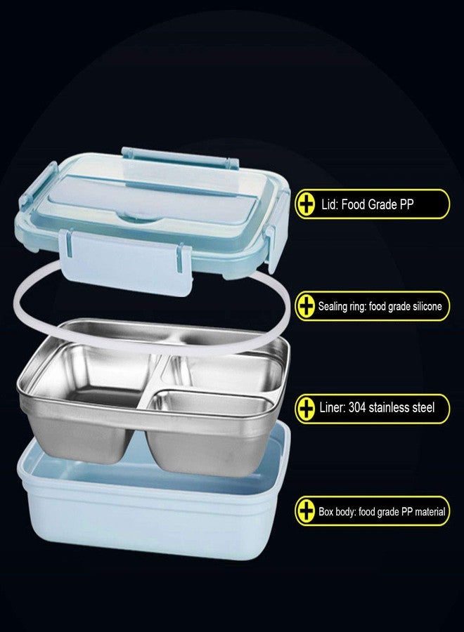 ZENIKO 01 Lunch Box, Dinnerware Portable Bento Box, Stainless Steel Lunch Box for Office Meals Canteens Family Meals Classroom Lunches(#1) - Image 3